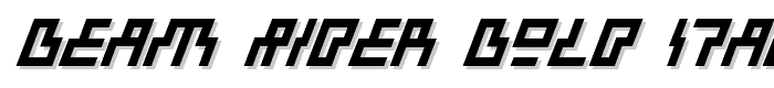 Beam Rider Bold Italic font